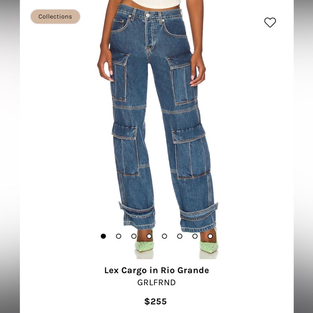 GRLFRND Lex Cargo Jeans in Rio Grande size 26